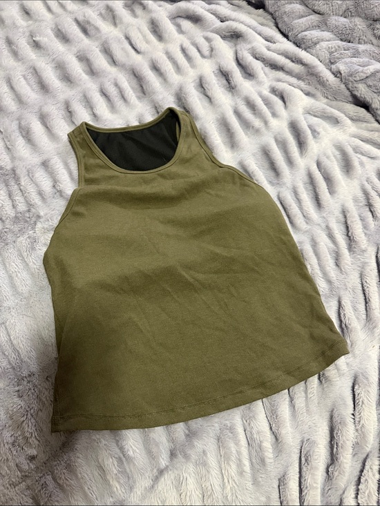 Vuori Tops - Vuori Olive Green Racerback Tank Top